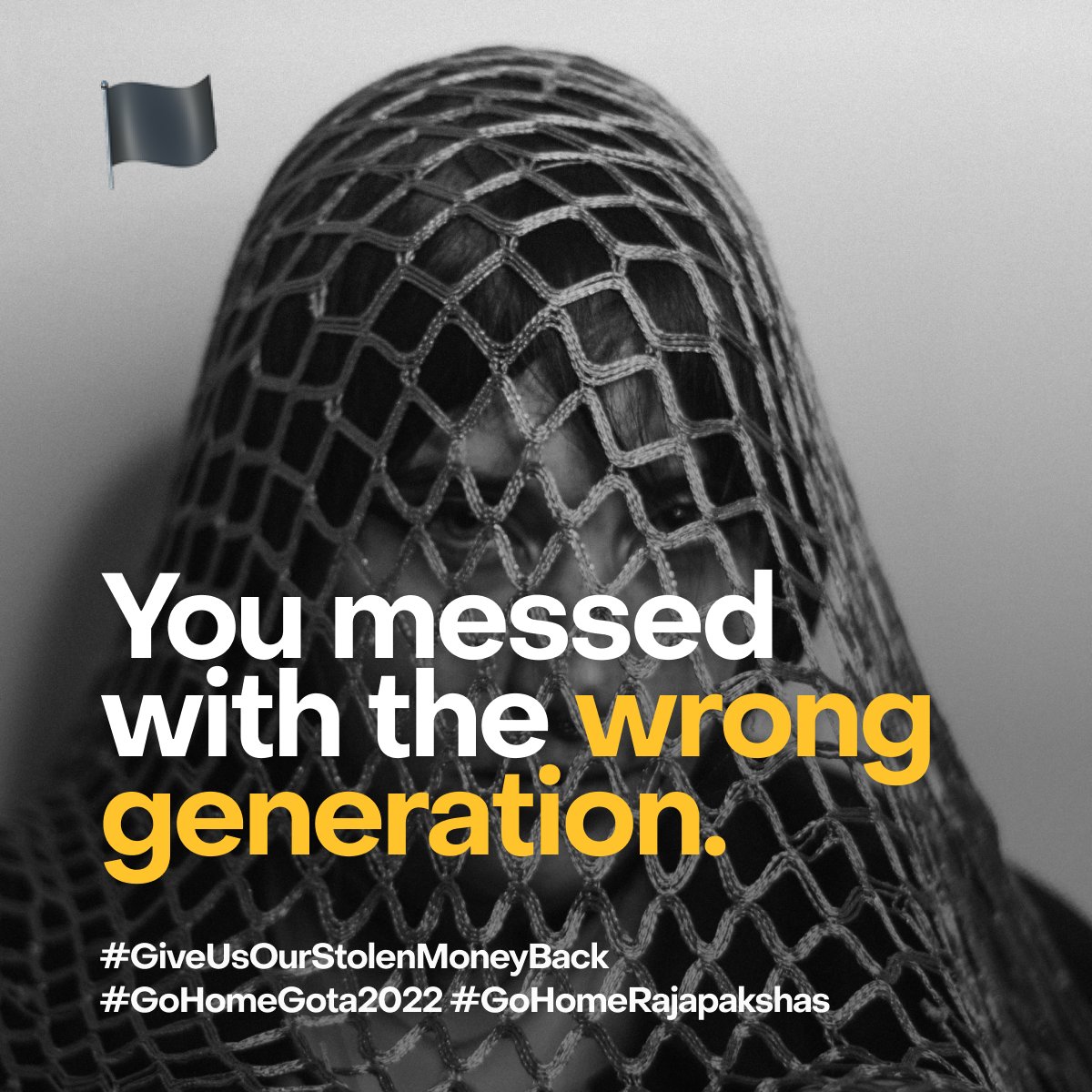 CharithDesign's tweet photo. As a young generation, we will correct the wrong decisions that some have made over the past 74 years. We are a generation of knowledge. You can’t fool us. We’re fighting till our last breath. 

Believe That! ☝

#GoHomeGota2022 #GoHomeRajapakshas #GiveUsOurStolenMoneyBack https://t.co/3gTXZKWSgM