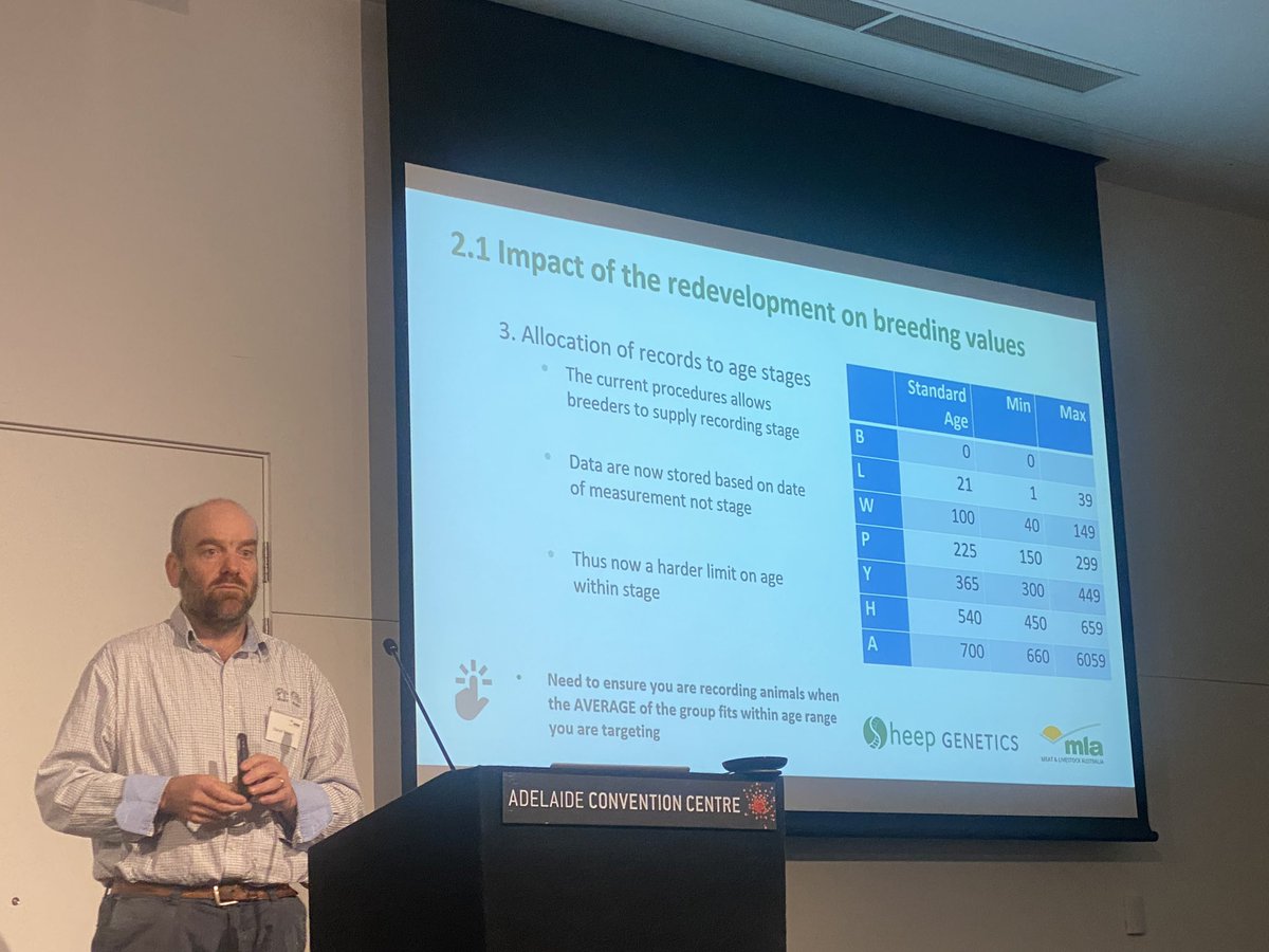 Some big changes coming up for the ASBV nuts and bolts. Daniel Brown @AGBU_GENE talking about changes that will improve the system. Sheep Service Provider Workshop @meatlivestock