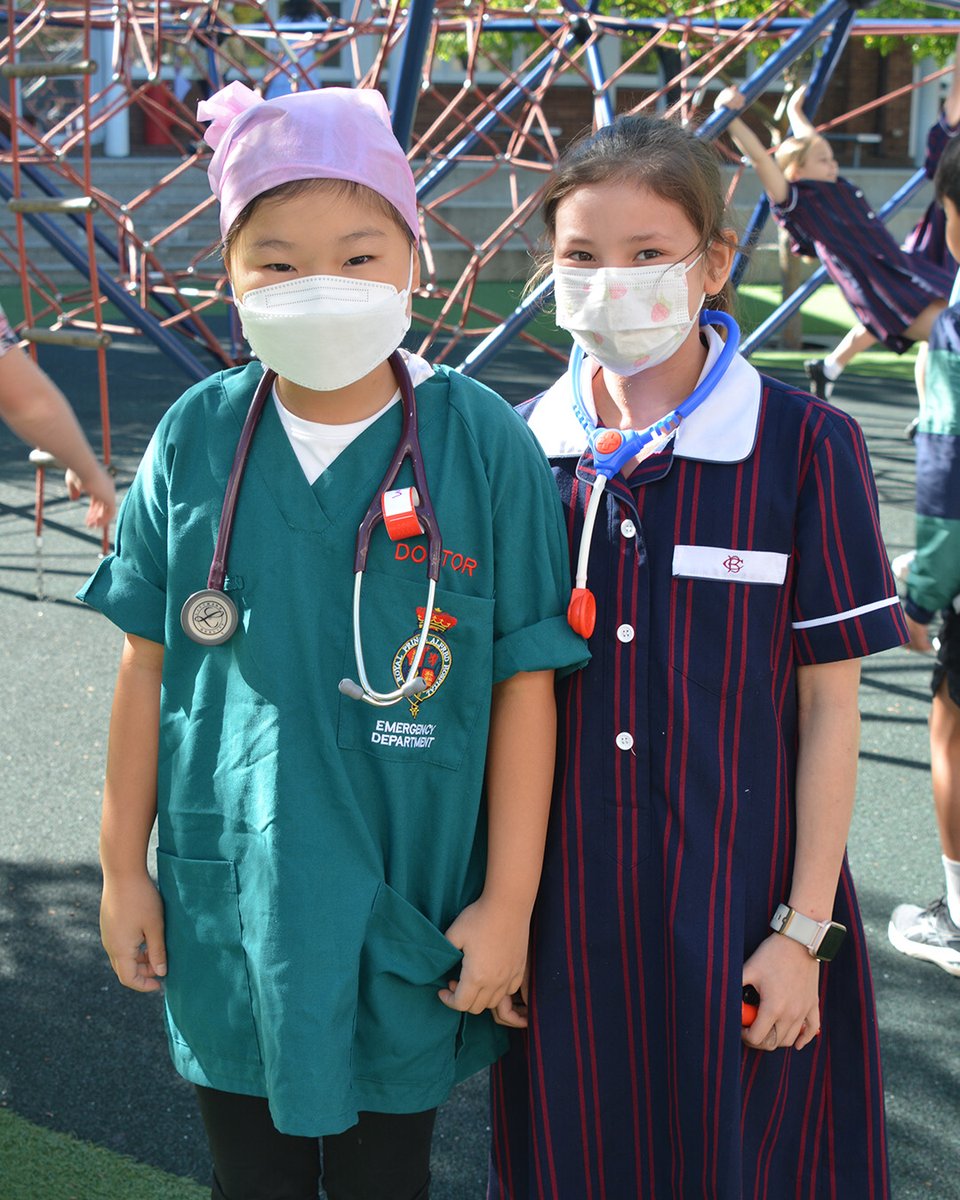 BarkerCollege's tweet photo. JUNIOR SCHOOL // Today is Healthcare Heroes Day in the Prep and Junior School with the fabulous support of our Year 8 students! Some great costumes are on display to raise money for the @NorthFoundation

Donations can be made here https://t.co/SmwysXyWP7

#WeAreBarker https://t.co/OnAHD0zWuP