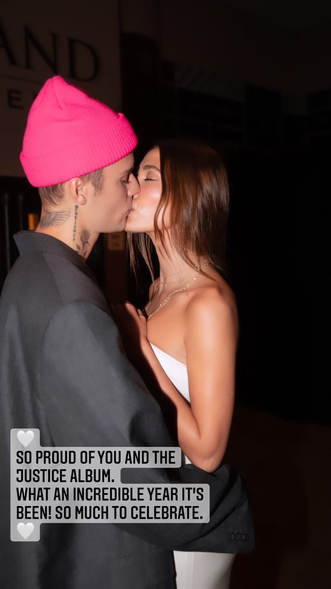 ibeliebersmx's tweet photo. 📲| Hailey Bieber vía Instagram stories:

 “ 🤍 Muy orgullosa de tí y del álbum “Justice”, ¡Qué increíble año ha sido! Hay mucho que celebrar.” https://t.co/JXBbfVV693