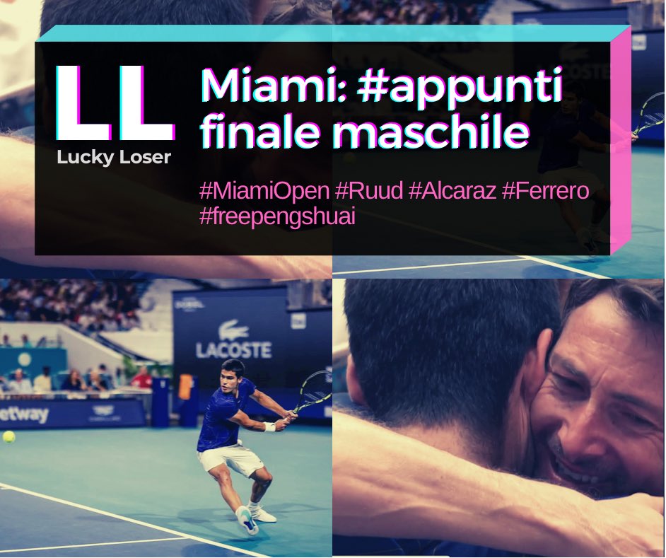 LLuckyLoser's tweet photo. ππΌ https://t.co/G69WV1LYeW
#tennis #alcaraz #ruud #ferrero #appuntiLL #MiamiOpen https://t.co/xHfveMwS8L