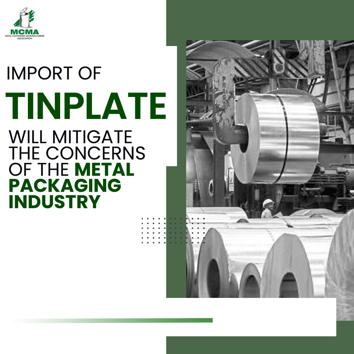 MCMA_SPEAKS's tweet photo. It is quite disturbing to witness the downfall of the Indian Metal Packaging Industry which generates employment to 100,000 people.
We believe that if the Govt. eases the BIS restrictions for import of raw materials, the Industry will heave a sigh of relief.
#tinpackaging https://t.co/txoKmAt0qv