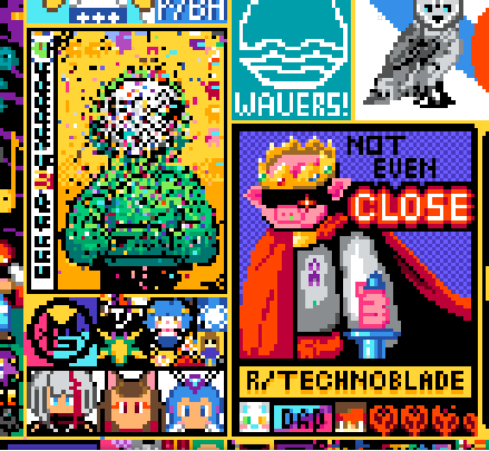 r/Place Dream vs. Technoblade murals be like : r/Technoblade