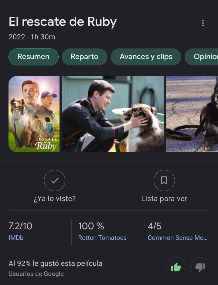 grantgustLATAM's tweet photo. Las puntuaciones que ha recibido #RescuedByRuby en las plataformas más importantes de la crítica multimedia. https://t.co/3e43KnnDqG