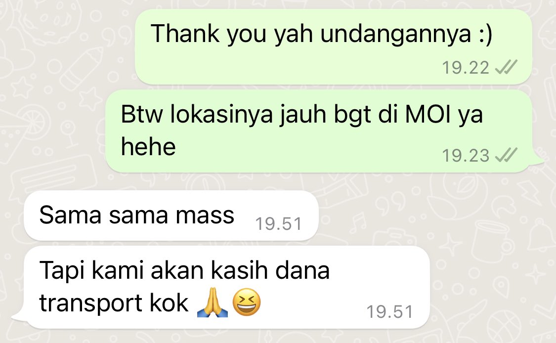 danchh's tweet photo. How PR handle press these days… Padahal cuma mau bilang lokasinya jauh 😒 https://t.co/79znDZHAby
