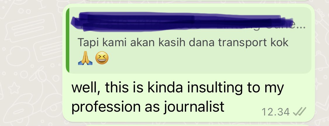 danchh's tweet photo. How PR handle press these days… Padahal cuma mau bilang lokasinya jauh 😒 https://t.co/79znDZHAby