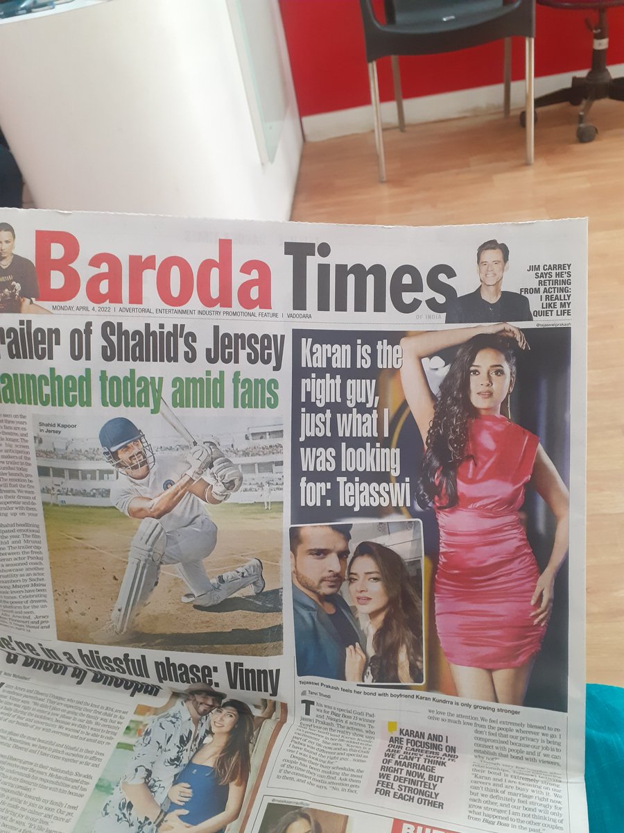 Mitu01309506's tweet photo. #TejRan #TejasswiPrakash #KaranKundrra BAroda timeS https://t.co/Kxma0LbsYm