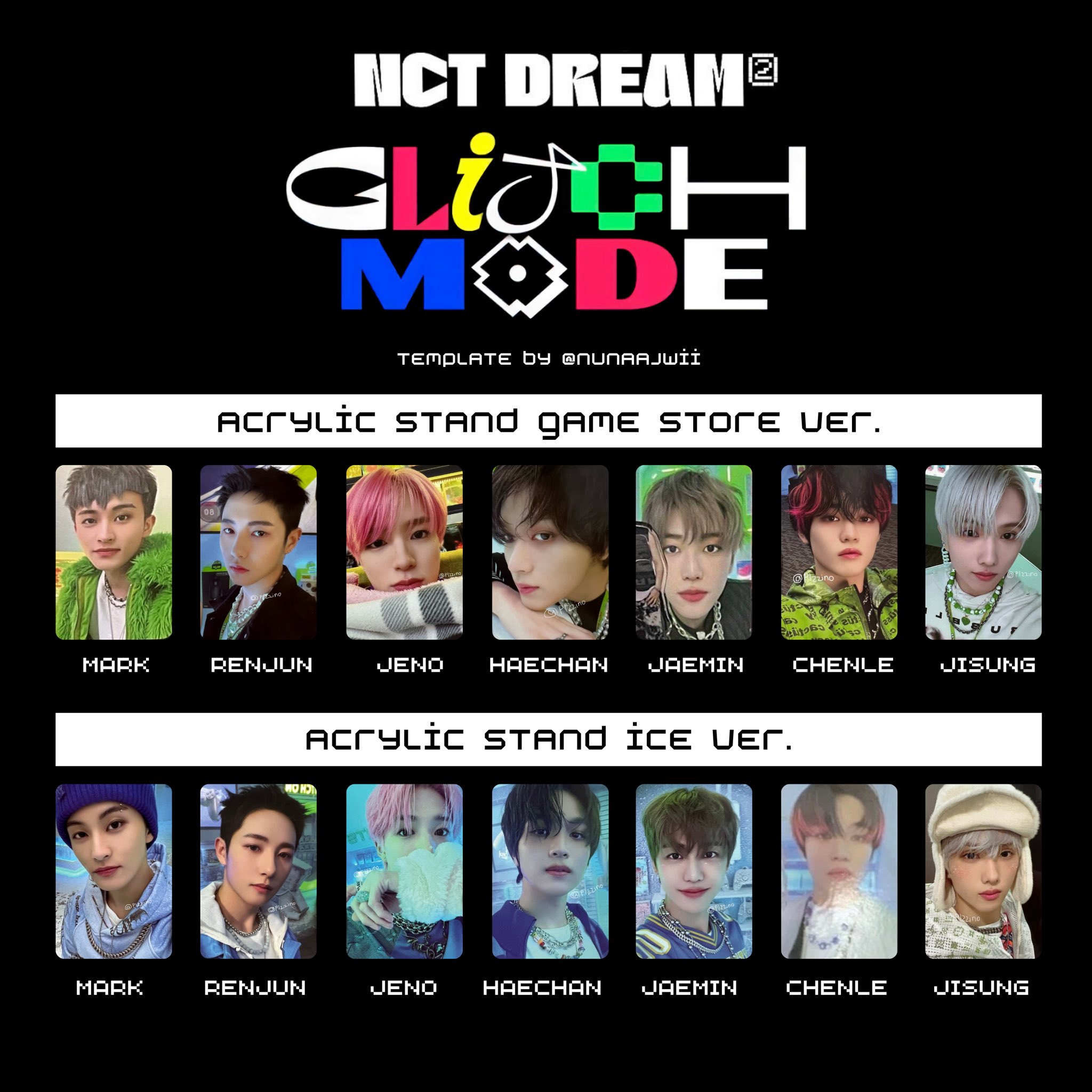 nct dream チソン トレカ glitchmode merch アクスタ