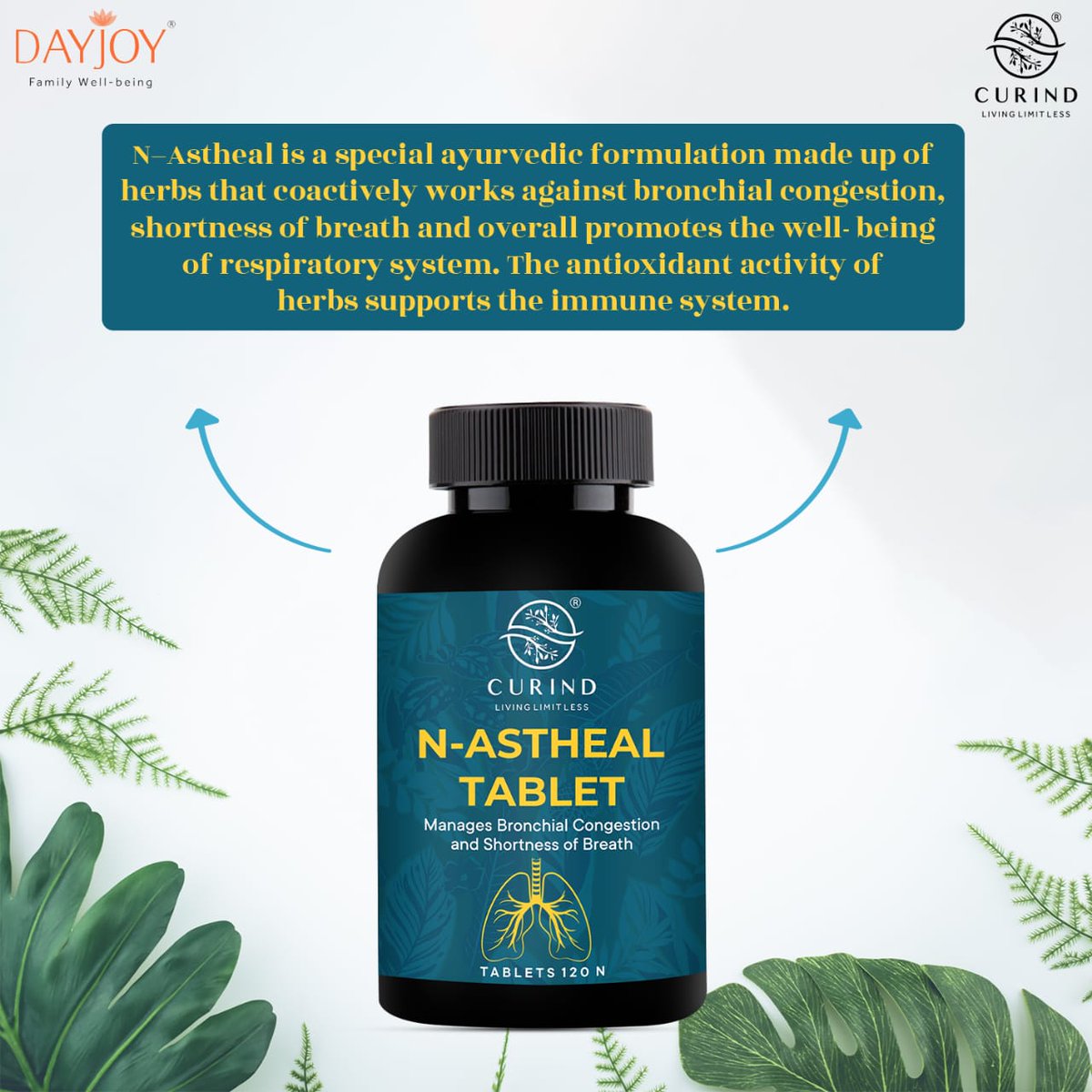 Today’s time calls for a substantial step towards elevating your health. N-Astheal Tablet is your one-stop solution to maintain an optimum respiratory system. 

Get your pack today & indulge in a healthy lifestyle!

#dayjoy #dayjoywellness  #energy #feelgood #lookgood https://t.co/9LIsEE0rJI