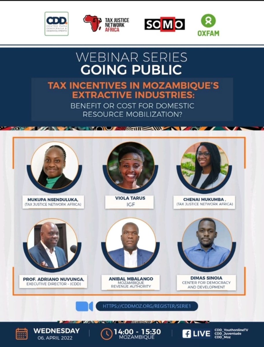 mukupa_ln's tweet photo. 2 more days to go❗️❗️

Looking forward to seeing you this Wednesday 6th April.

Registration link: https://t.co/ljOKB09GxB

@tarusvio @IGFMining @CDD_Moz @TaxJusticeAfric @ThomasLassourd @alexcobham @ali_readhead @JNWarus @Dimas_Sinoia @chenaimukumba @alvinmosioma 

#TaxTwitter https://t.co/Nik67TdqNv