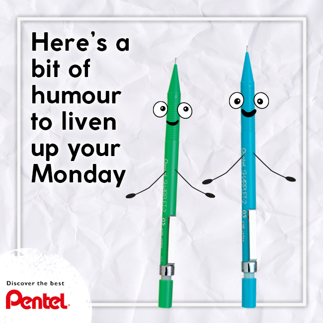 PentelSA's tweet image. What did the pencil say to the other pencil? 
You look sharp!

Always have a sharp pencil on hand with a Pentel Sharplet Mechanical Pencil. 

#Pentel 
#StationeryHumor 
#Creativity 
#Pens
#Sharplet