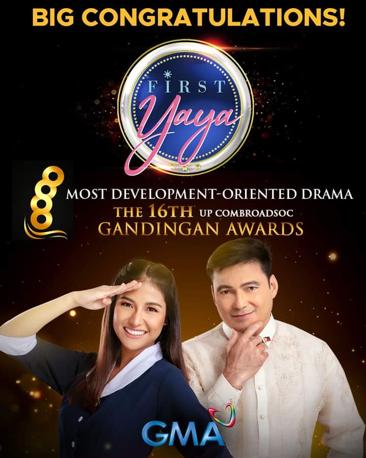 We celebrate this win with you, mga Kapuso! 

Maraming salamat po sa Gandingan Awards para sa parangal na ito! 💜 
#FirstYaya 
#FirstLady
From <a href="/GMADrama/">GMA Drama</a> 
<a href="/sanya_lopez/">Sanya Lopez</a> <a href="/SanyaWarriors/">SANYA WARRIORS ♡</a>