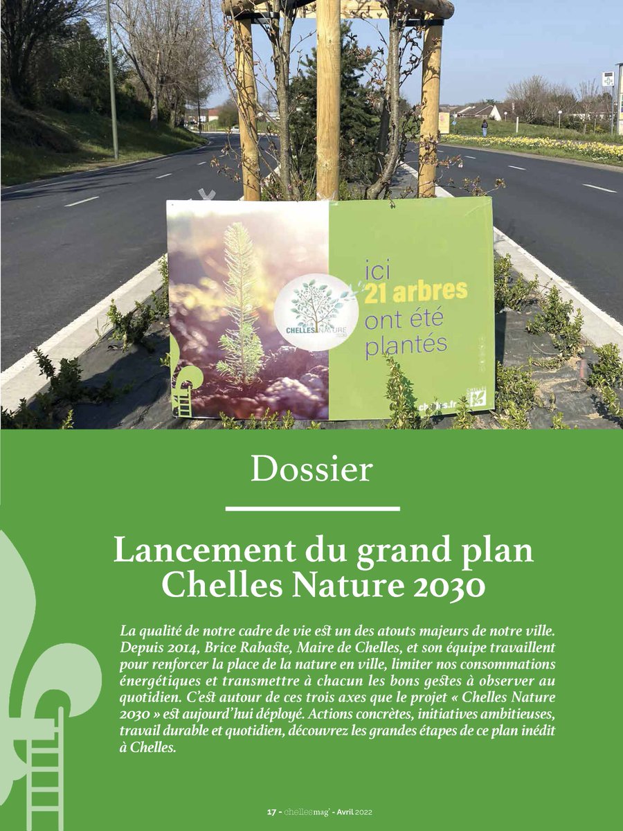 VilleChelles's tweet photo. [Dossier du Chelles mag d'avril 🗞]
Le dossier du chelles mag d'avril est consacré au lancement du grand plan " Chelles Nature 2030 ".
👉 Découvrez-le sans plus attendre : https://t.co/E67iV4flNt
--
#chellesmag #information #magazine #villedechelles #ville https://t.co/JUnNVAgUVD