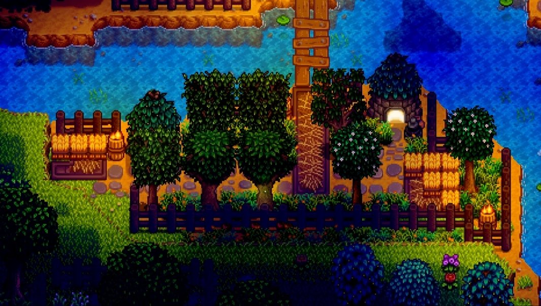 __0bserver__'s tweet photo. - Junimo village on the river.🍎
~ #StardewValley #StardewValleyMobile https://t.co/DTbsBvaJyP