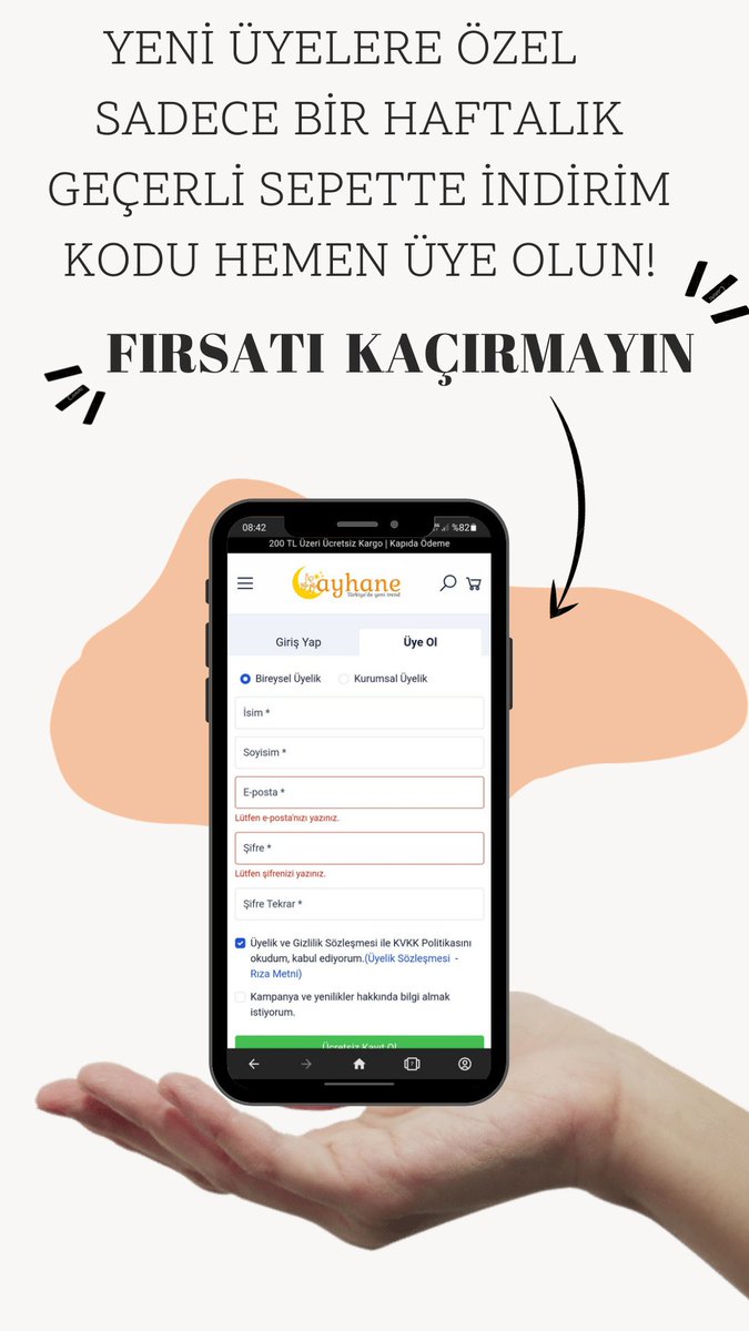 ayhanecom's tweet photo. ○(SADECE BİR HAFTALIK GEÇERLİ)○

●YENİ ÜYELERE ÖZEL SEPETTE EK İNDİRİM KODU!
https://t.co/9veSQBq9Ic

#indirim #Trending #kesfet  #trend  #İstanbul  #kozmetik #kupon https://t.co/tDecuc4FV0