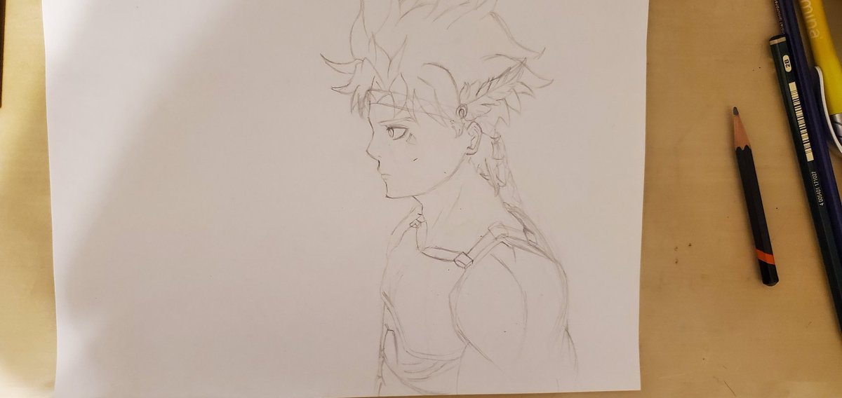 DanielisAwake's tweet photo. I tried drawing Caesar, was a bit hard since I've only been drawing girls 😭 https://t.co/6pFU08M11c