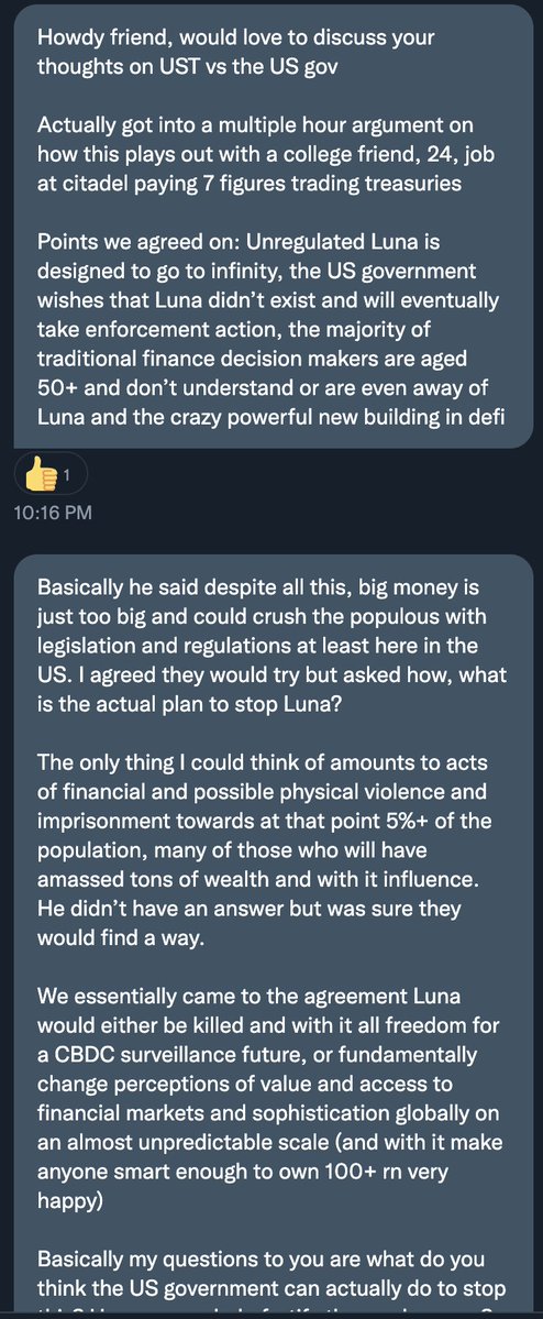 Tundra_Explorer's tweet image. Someone hit up my DM's and asked probably the most thoughtful string of questions I've ever received regarding $Luna &amp;amp; $UST.

It forced me to write out some of the things I have been thinking and talking about for a long time. Sharing in case others are also interested👇