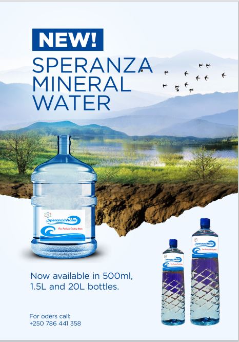 Brand new week! Hydrate with #Speranza pure mineral water. Affordable &amp; refreshingly packaged to your expectations. Are you a business person? Feel free to call us if you want to join our distribution chain.

#DrinkSperanzaWater #DrinkSperanza #MadeInRwanda #SupportLocalBrands
