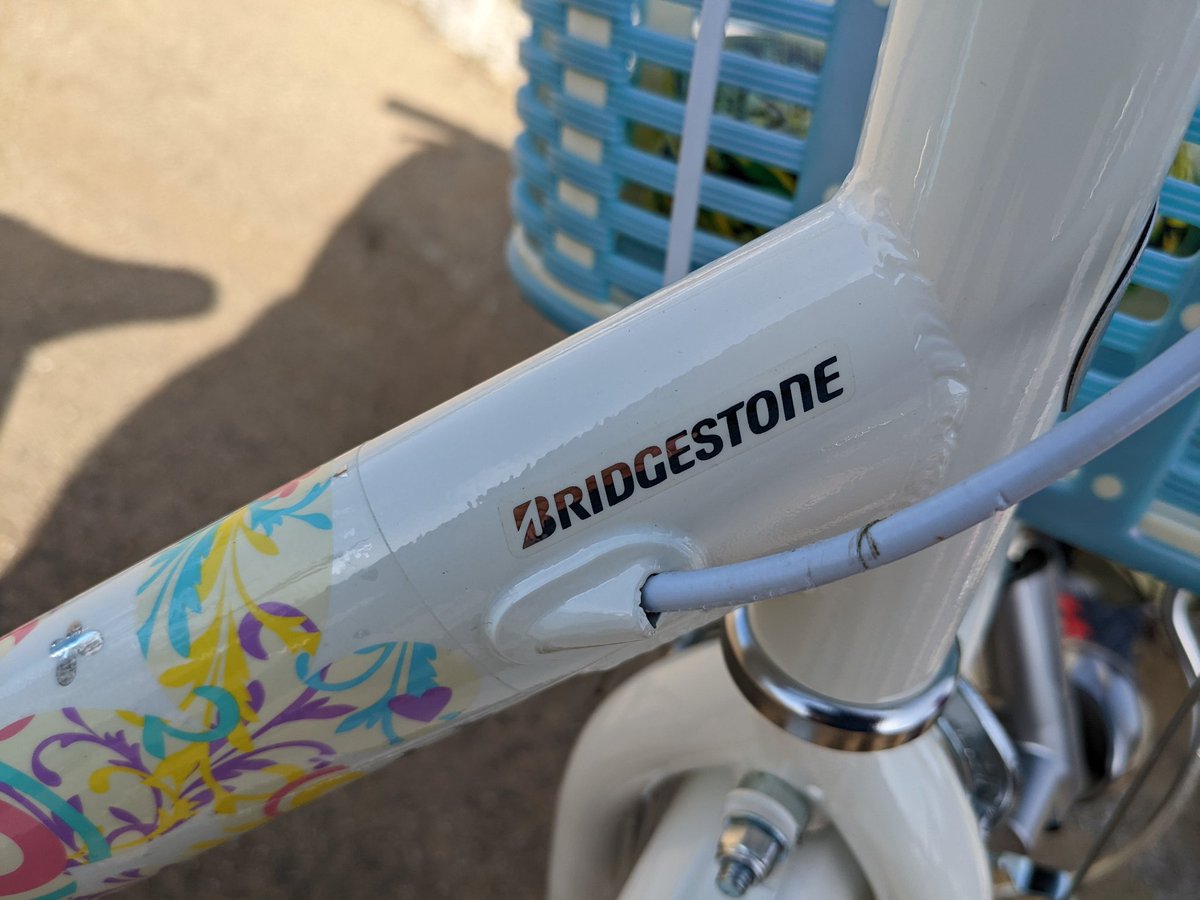emiyus_love's tweet photo. 娘の入学祝いに自転車買った。
想定していた金額の倍近くかかった😂

#自転車 #bicycle  #BRIDGESTONE  #ブリジストン #ECOPAL #入学祝い https://t.co/NRH5AeYlCB
