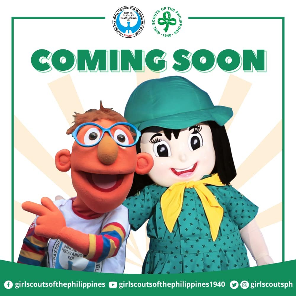 GirlScoutsPH's tweet photo. 💚GIRL SCOUTS FOR A CHAMP ELECTIONS!💚
Meet Gespie and Sikat!
☘️CHAMPioning a fair and secure election season! 
#onegoodvote 
#BarkatangTagaSecurengBoto 
#BTSB https://t.co/SARWXC6pu2