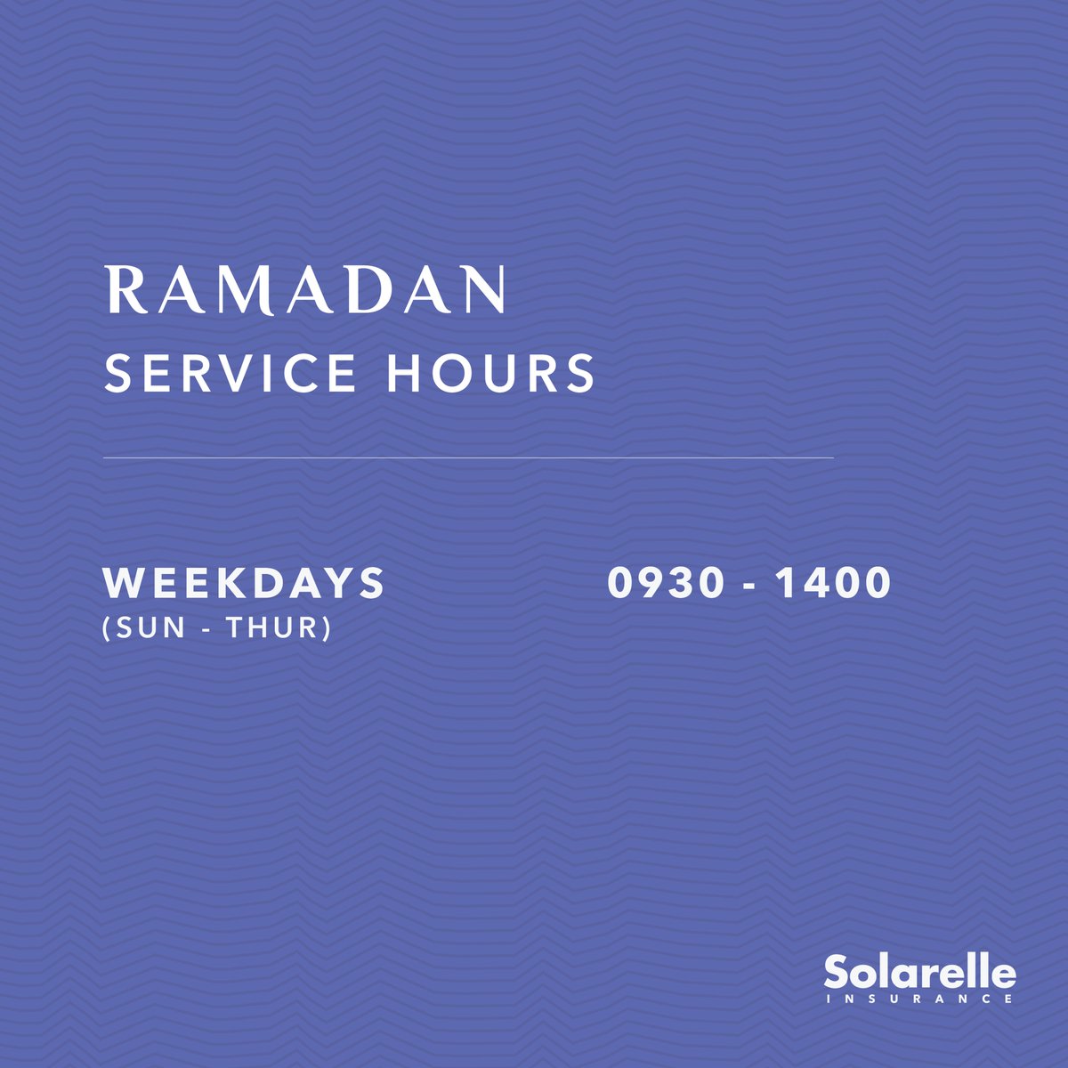 Solarelle Insurance service hours for the month of Ramadan
#SolarelleInsurance #InsuranceServicesMaldives #happyramadan