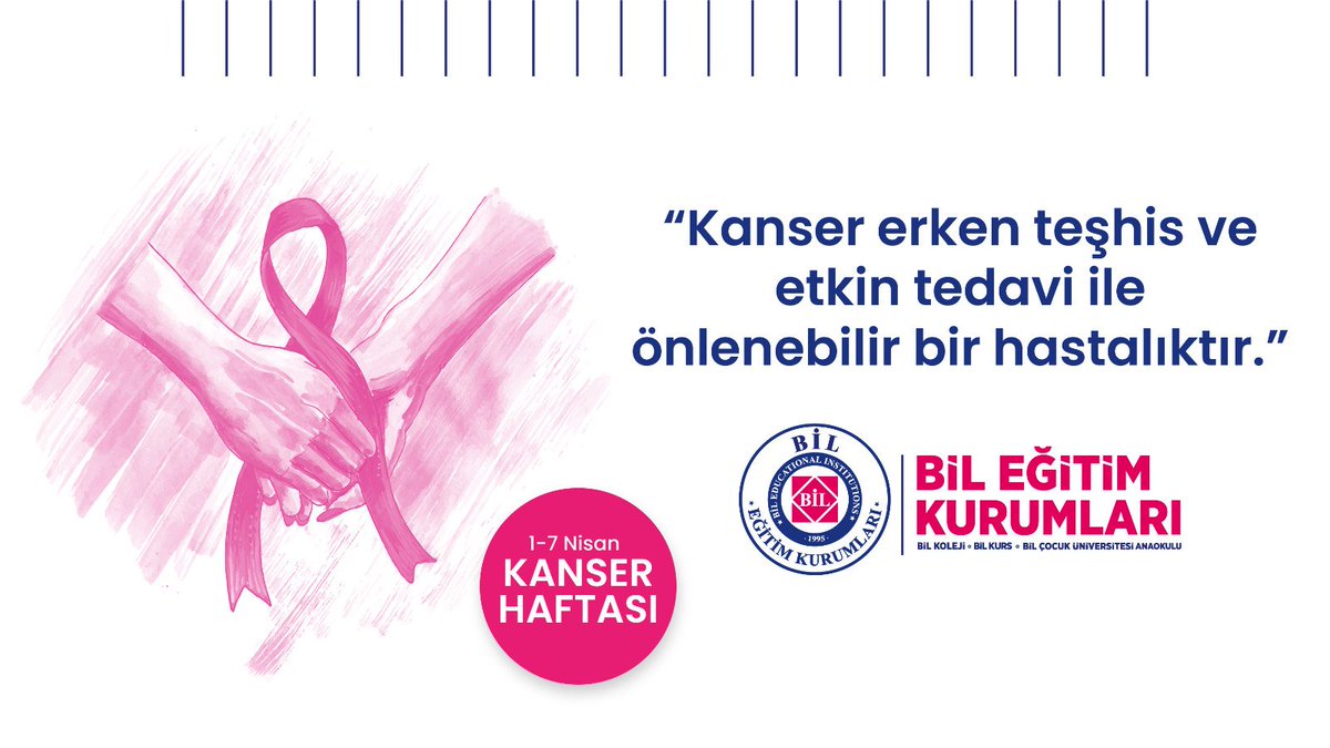 "Kanser erken teşhis ve etkin tedavi ile önlenebilir bir hastalıktır."

#kanser #KanserHaftası