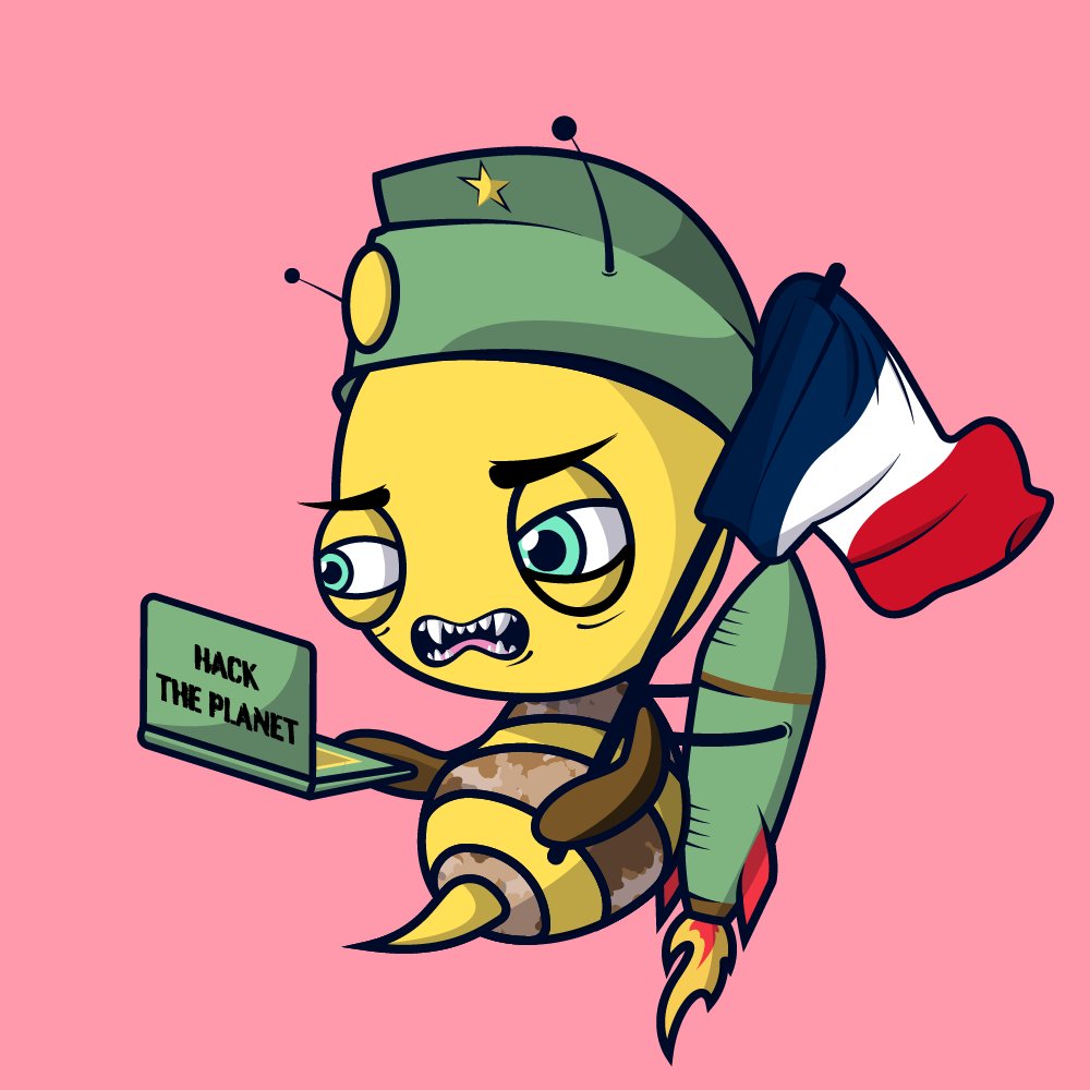 Bonjour, fam. This is Philippe, commander in the <a href="/warbeeznft/">WarBeez NFT</a>. He lives on the #blockchain and on #twitter. Wanna give him a new home in your <a href="/0xPolygon/">Polygon | POL</a> wallet? #NFT #NFTCommunity #warbeeznft