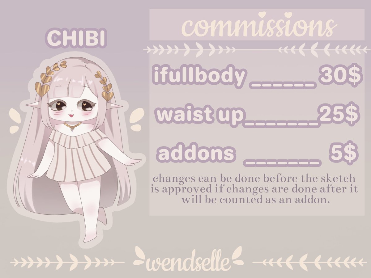 #chibicomissions #chibi #wedychibi because of some slight safety issues I decided to start chibi commissions this is my first time doing this so I don't have many Chibis to showcase but I'll slowly add more!!!Retweets appreciated ⁽⁽ଘ( °^° )ଓ⁾⁾