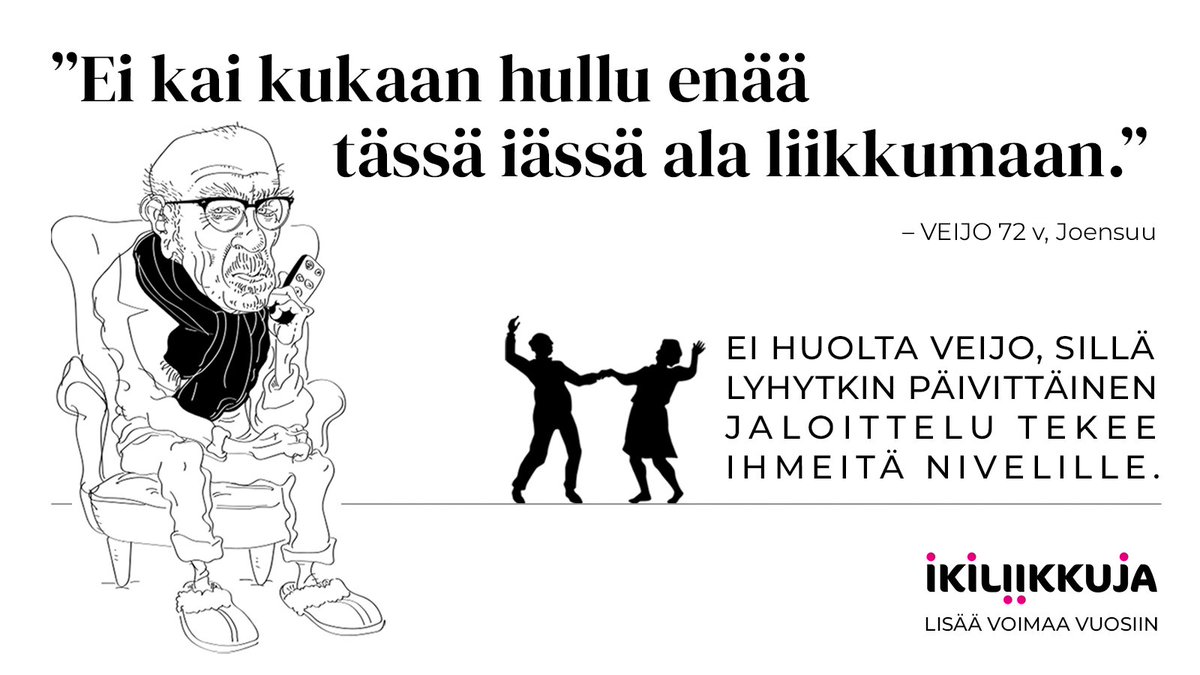 OSJ mukana Ikäinstituutin ja kumppanien #Ikiliikkuja kampanjassa! #LisääVoimaaVuosiin #voitas #voima #tasapaino #terveys