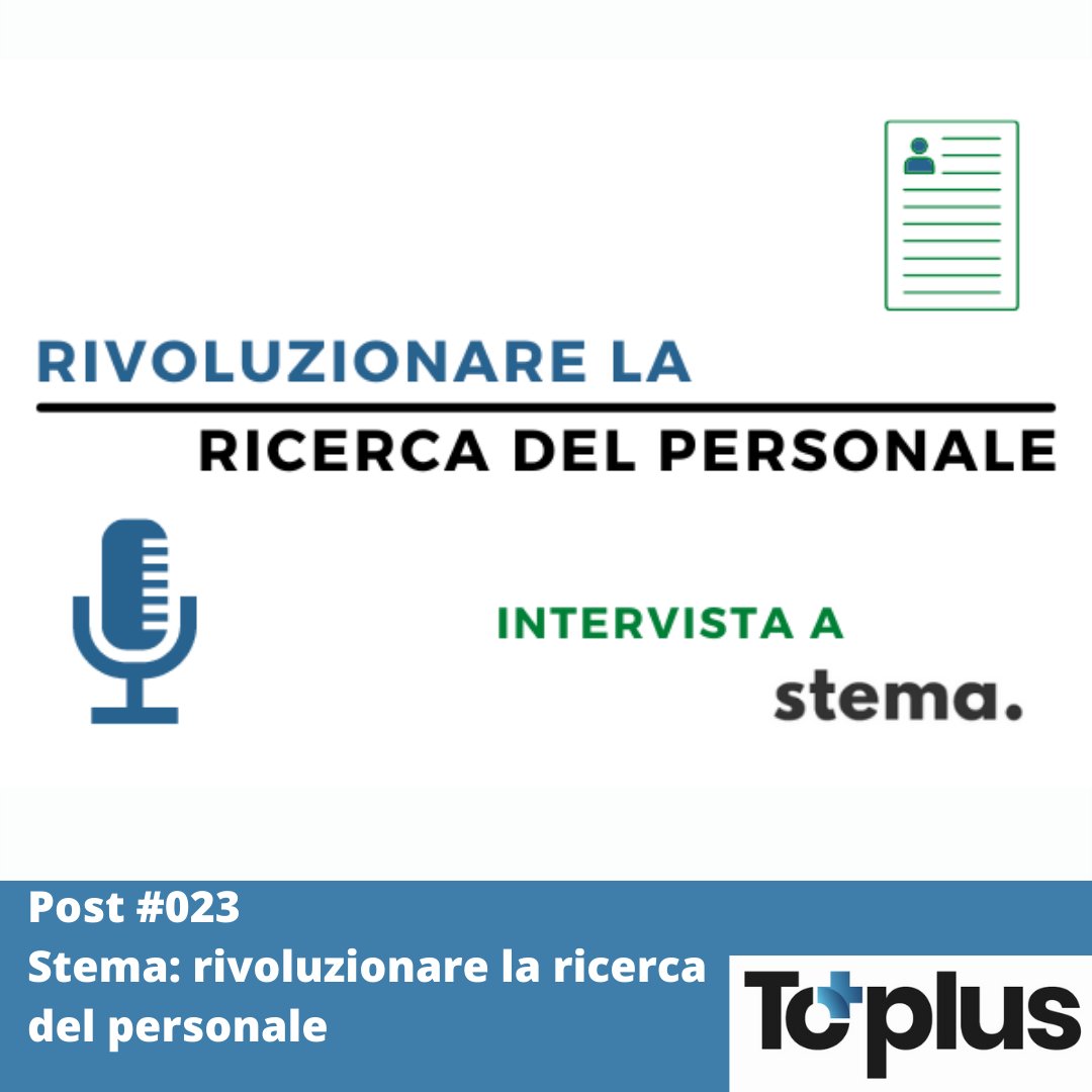 ItToplus's tweet photo. Stema: rivoluzionare la ricerca del personale

Ho fatto un'intervista ai fondatori di Stema, la #startup che punta a rivoluzionare il mondo della ricerca del personale nel settore ingegneristico.

https://t.co/jxhOyBji6v

#engineering #hr #blog #brescia #business #innovazione https://t.co/fG7Lx2NkQZ
