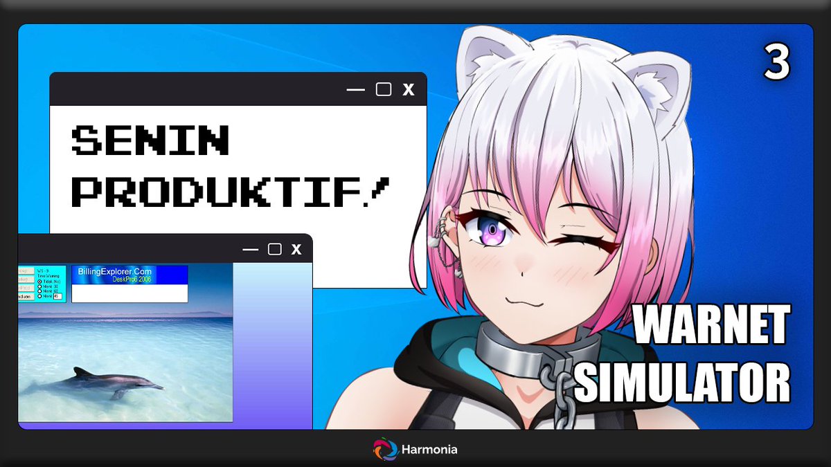 MiuSchofield's tweet photo. 【☪️NGABUBURIT BERSAMA MIU🕌】
Ngabuburit enaknya buka warnet nih!
Apakah kita bisa membuka story rahasia, pakai teori tidak berjudi?!

🎮Warnet Simulator
🐯Senin, 4 April 2022 - 16.00 WIB/4 PM GMT+7
🐯https://t.co/d9r4MGEffe

#Miuwulive #HarmoniaID #WarnetSimulator #Ngabuburit https://t.co/ljjfyzlZpm