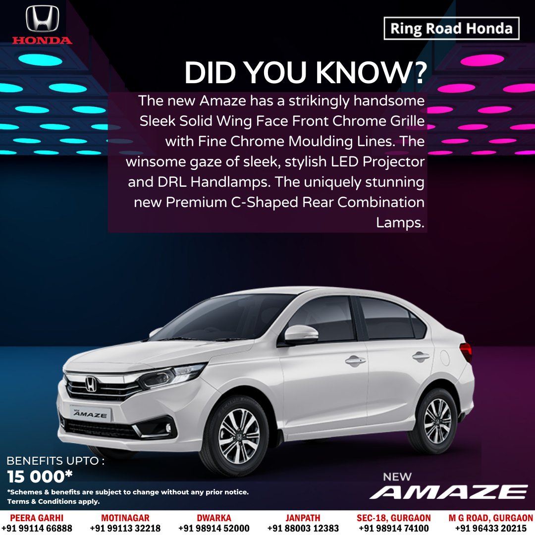 Supremacy Of Luxury | The Honda City 5th generation is a car that provides  a sense of opulence & luxury with its exclusive design and connectivity.  Click on... | By Ring Road
