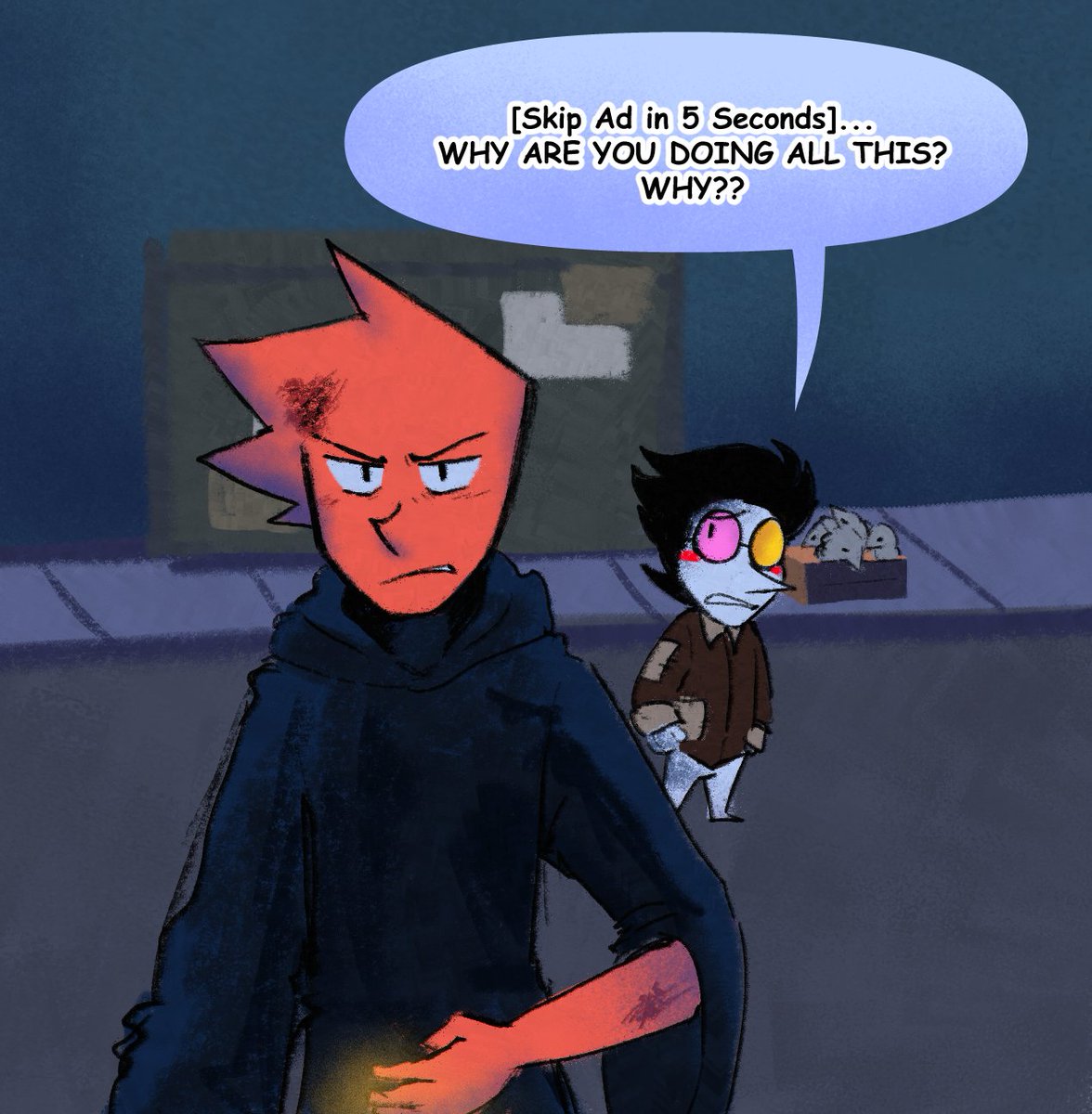 citruscrisp's tweet image. Skip's mama knows right
#spamton #deltarune #theaddisons