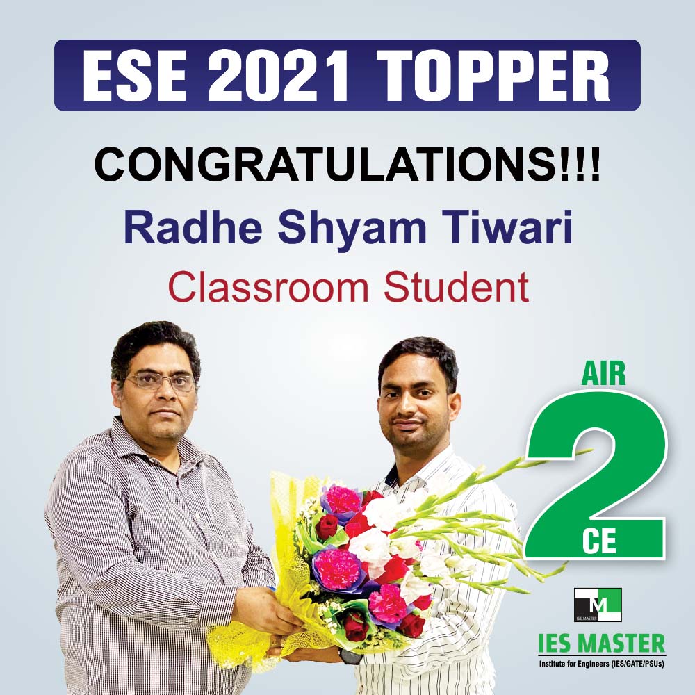ies_master's tweet photo. Congratulations Radhe Shyam Tiwari for securing All India Rank-02 in ESE 2021.
#ESE2021Topper #ESE2021Rankers #ESE #UPSC #ESE2021Result #IESMaster https://t.co/O3Pc74bXvX