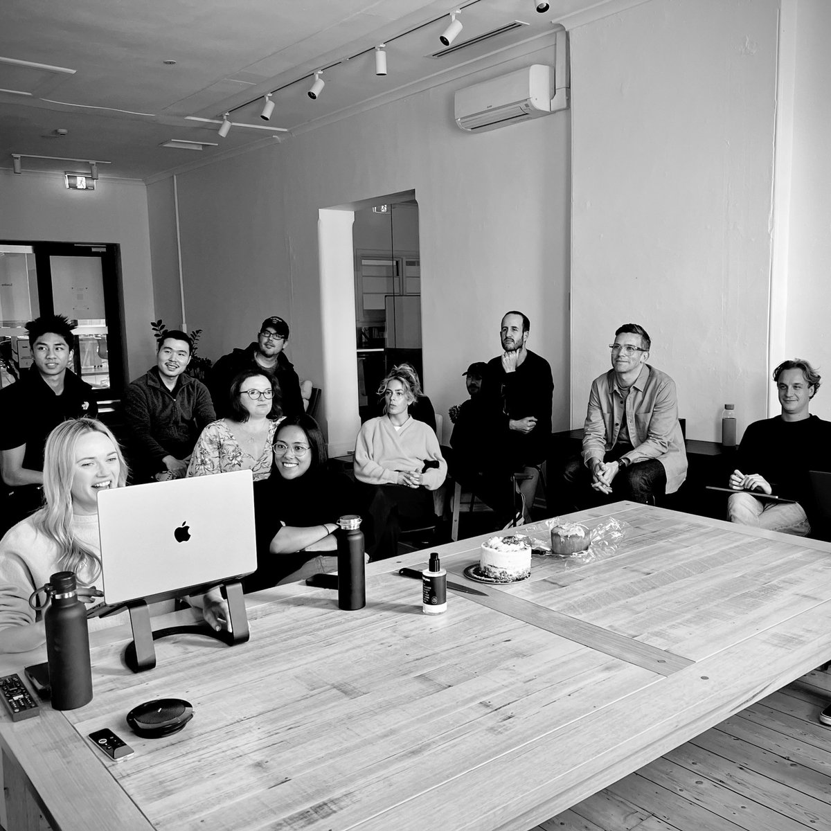 Every month we get together as a team (either in person or remotely) to share what we’ve been working on as a studio and celebrate everyone's achievements, both personal and professional. Expect plenty of pet photos, amazing cheeseboards, and questionable GIF usage.