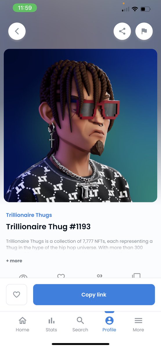 Selling my Trillionaire Thug #1193 Rank #702 top 10% make an offer 🚀 #tthugarmy