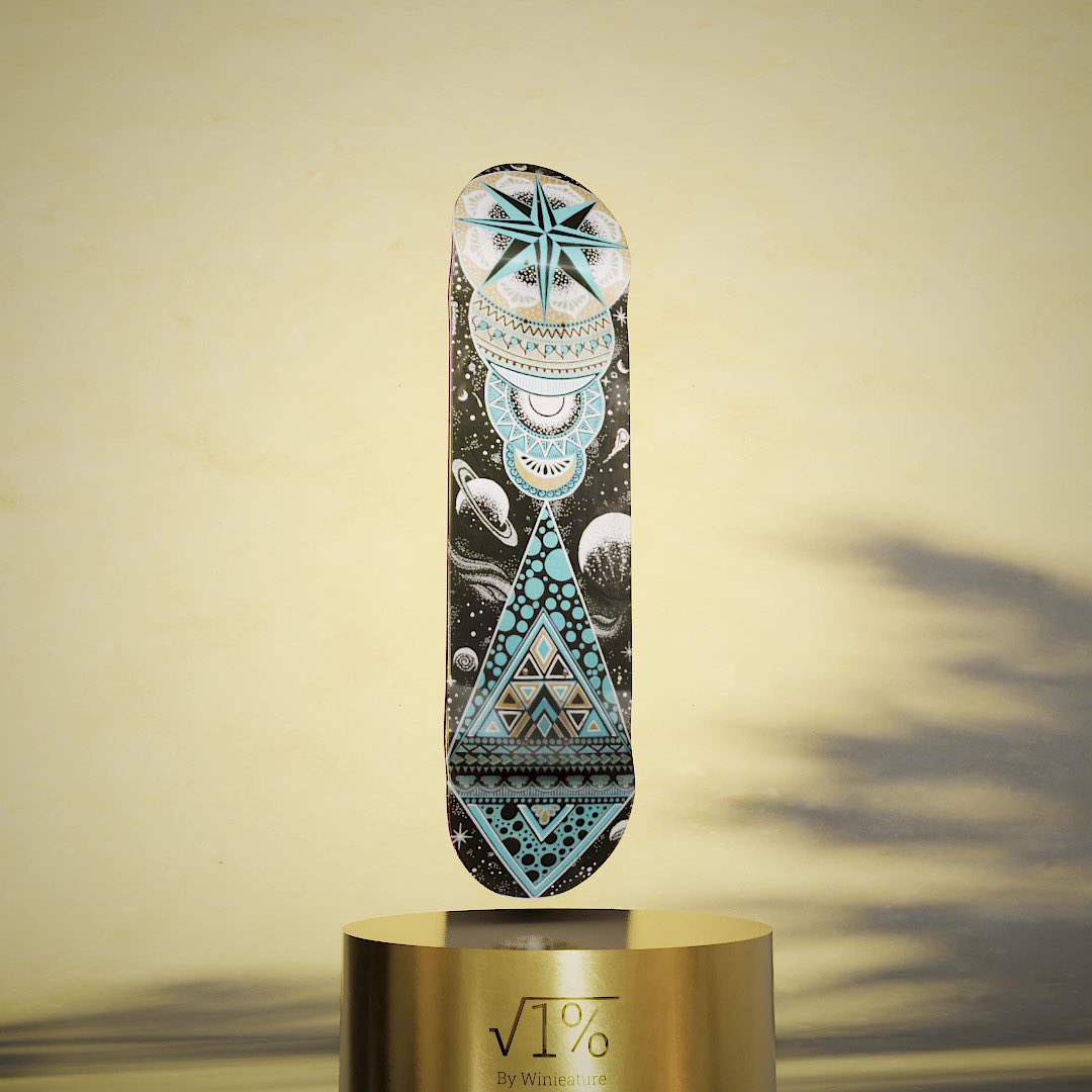 MerkabahBoards's tweet photo. √1%, Hand painted by @WinieAture. 
0.5 ETH including free shipping globally. 
Are you a collector of good art and something more than a JPEG ? Then read about us - https://t.co/g7OLu3xhia 

Buy - https://t.co/XHoYcBbfvt 

#NFTCommunity #nftskateboards #nft #phygital #nftbrand https://t.co/d4B5hkrPZz