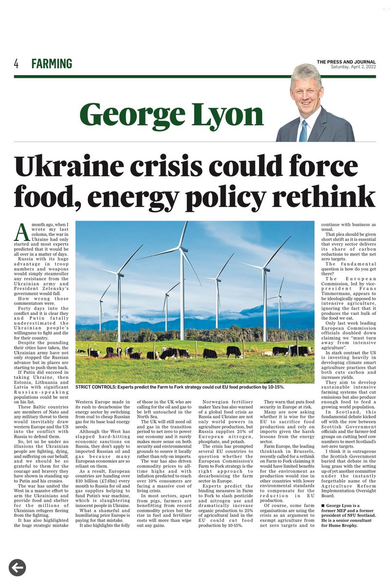 Is it wise to cut EU food production? #Farming #fertilizer #wheat