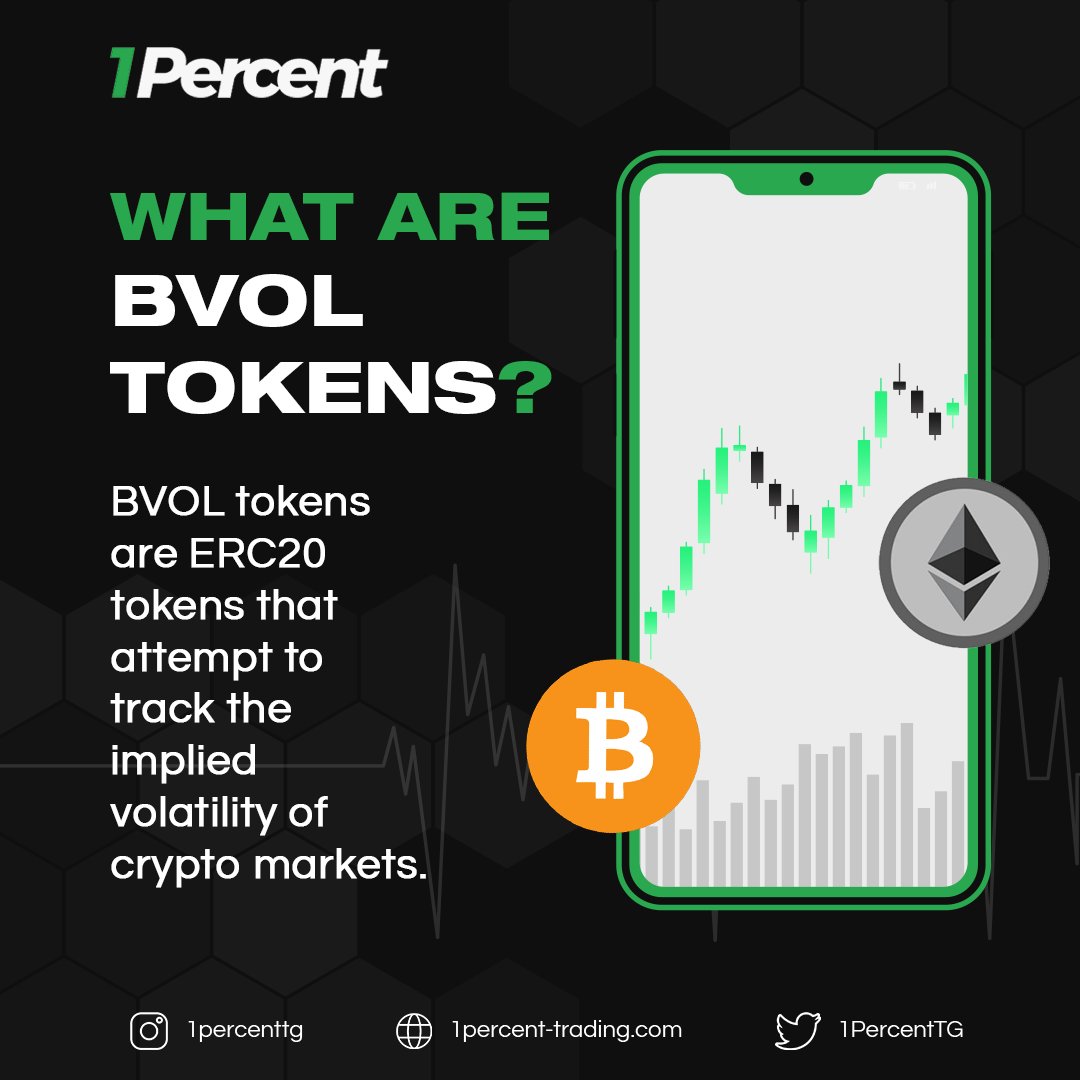 1PercentTG's tweet photo. BVOL tokens are ERC20 tokens that attempt to track the implied volatility of crypto markets.
#crypto #cryptoworld #cryptotrading #trading #tradingtips #tokens https://t.co/oIdKBOoRR5