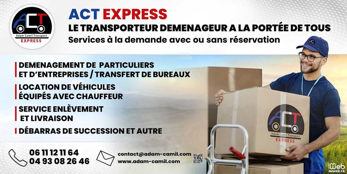 actexpress's tweet image. Services seulement pour le département des Alpes-Maritimes😉