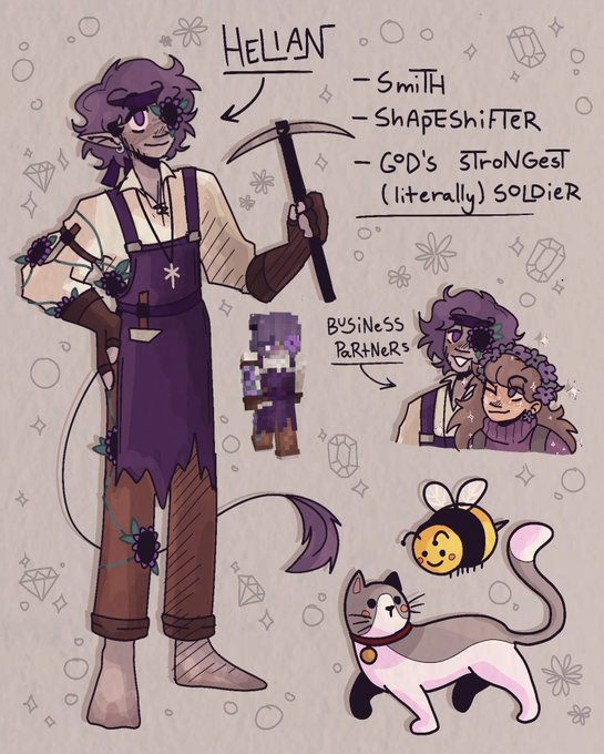 reference for my character from an smp im on with my friends, silliest guy ever 