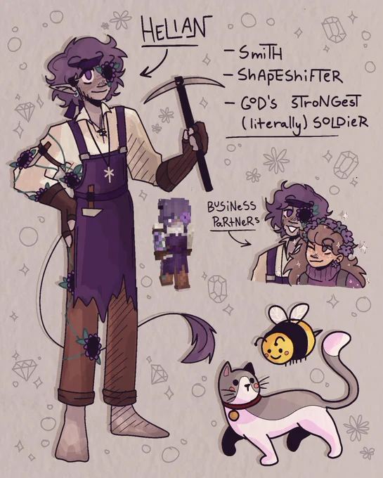 reference for my character from an smp im on with my friends, silliest guy ever 