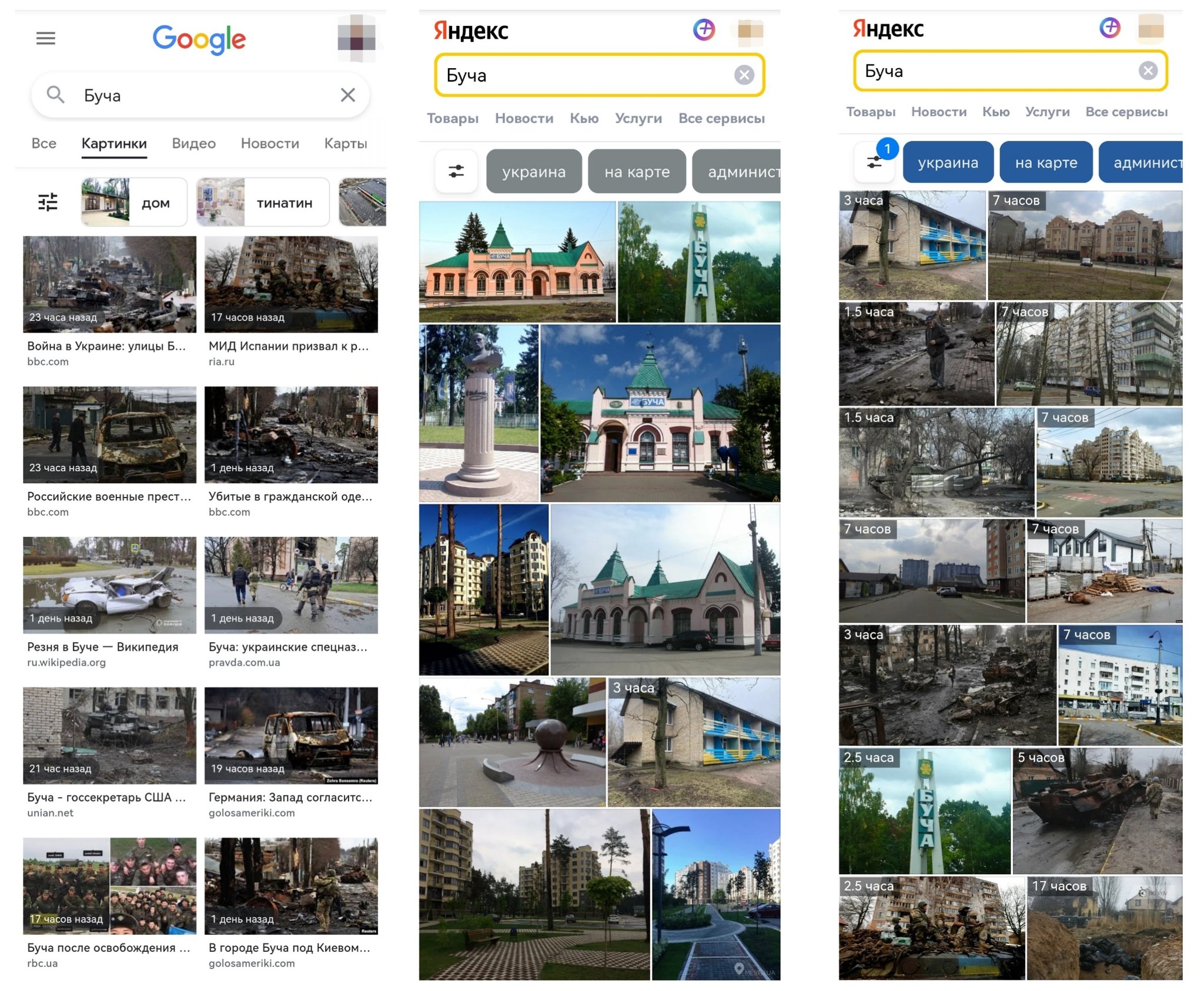 Гугл карты Буча