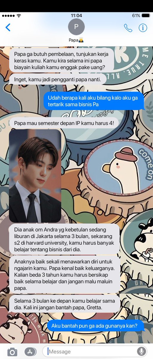 atamayyy's tweet photo. Cuman gabut

"Lo ngapain sih pake terima tawaran papa buat ngajarin gue?"

"Gabut aja."

- Jaehyun one tweets / prompt au. 
by atamayyy https://t.co/oKLBAEHwIC