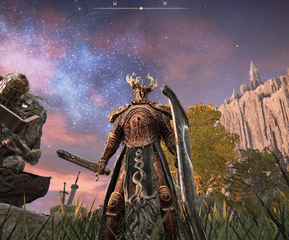 VG_Legends's tweet photo. My new armor is so sick. Now level 177/ faith and intelligence build focusing on a heavy use of fire 🔥-n- magic. 🪄 I absolutely adore this game! 
#eldenring 
#newarmor 
I want to be #Eldenlord https://t.co/iIpFc0DitE