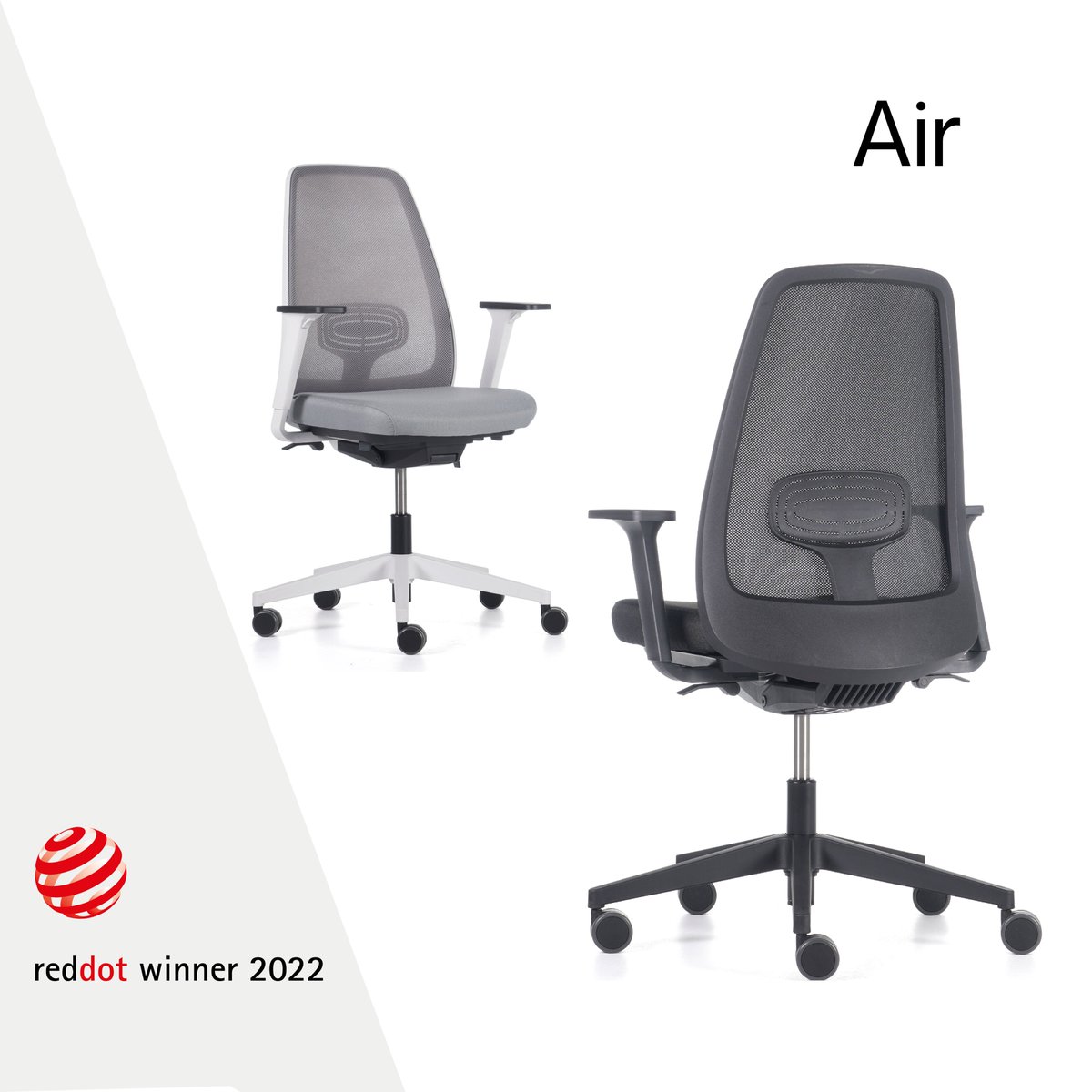 NurusGlobal's tweet photo. Our task chairs Mou, Monte Carlo and Air have received Red Dot Design Award for their outstanding holistic design including ergonomics and innovative functionality.
Mou, Nurus Design Lab- Ayşe Bor Yağız
Air, ID AID GmbH-Sven Von Boetticher 
Monte Carlo, Stefano Sandona &amp; Bettini https://t.co/9pG79hAVi9