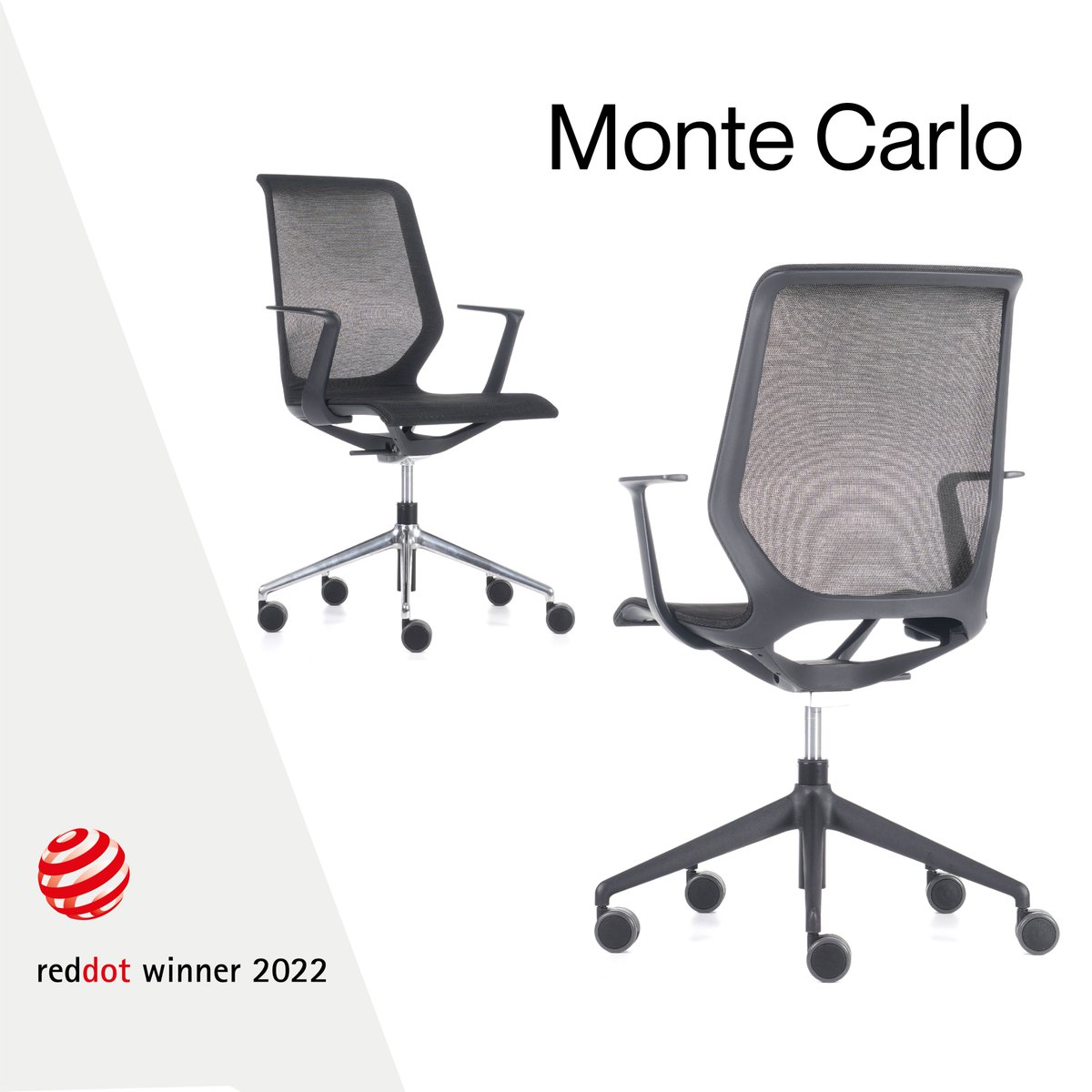 NurusGlobal's tweet photo. Our task chairs Mou, Monte Carlo and Air have received Red Dot Design Award for their outstanding holistic design including ergonomics and innovative functionality.
Mou, Nurus Design Lab- Ayşe Bor Yağız
Air, ID AID GmbH-Sven Von Boetticher 
Monte Carlo, Stefano Sandona &amp; Bettini https://t.co/9pG79hAVi9