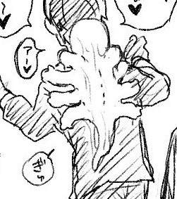 尚、この唐突に出てきた気味の悪めな、胎児が分化うまくいってない感じにデカくなって羊膜も外れてないような見た目した激カワベイビーは、
管理者さんの創作に出てきそうだなって、明科が勝手に考えて描いたニジゲンです。
毎回ハンドル一気に切ってごめんなさいね。皆どうにかついてきて。