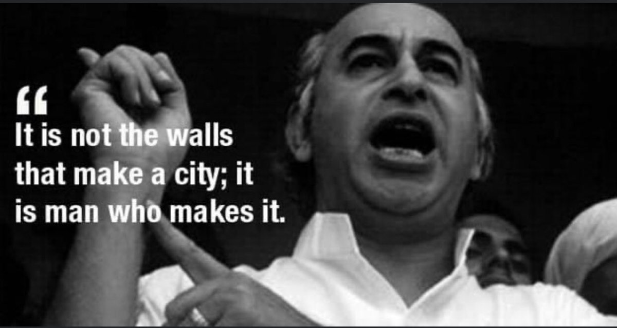 nadir_khowaja's tweet photo. Caging a lion will only make him roar louder.
Imprisoning a leader will make him a legend.
No jail, no barrier can hold back an ideology or a man who was what the establishment most feared;
The man who lived beyond death!
#ZABHUTTO #ALegacy https://t.co/0U4boc8NNk