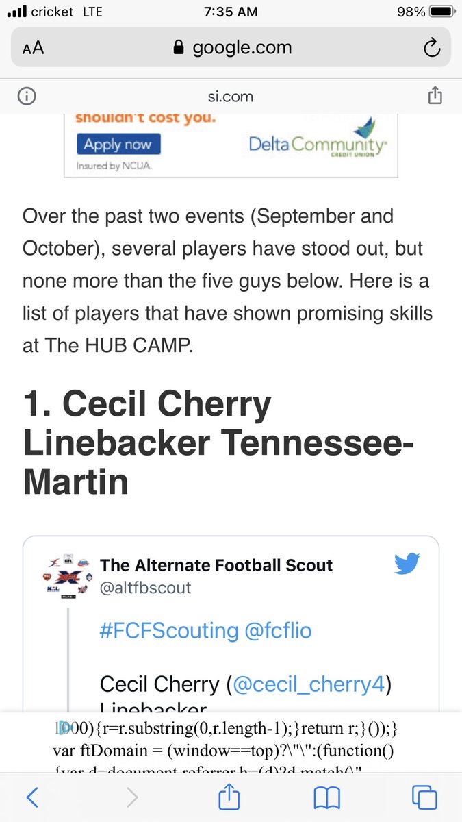 cecil_cherry4's tweet photo. Covid canceled my pro day but I didn’t let that stop me from chasing my dreams. Sometimes you have to roll the dice.. LFG @fcflio #Powertofans @HUBFootball2020 ✅ https://t.co/AMEippLPdY